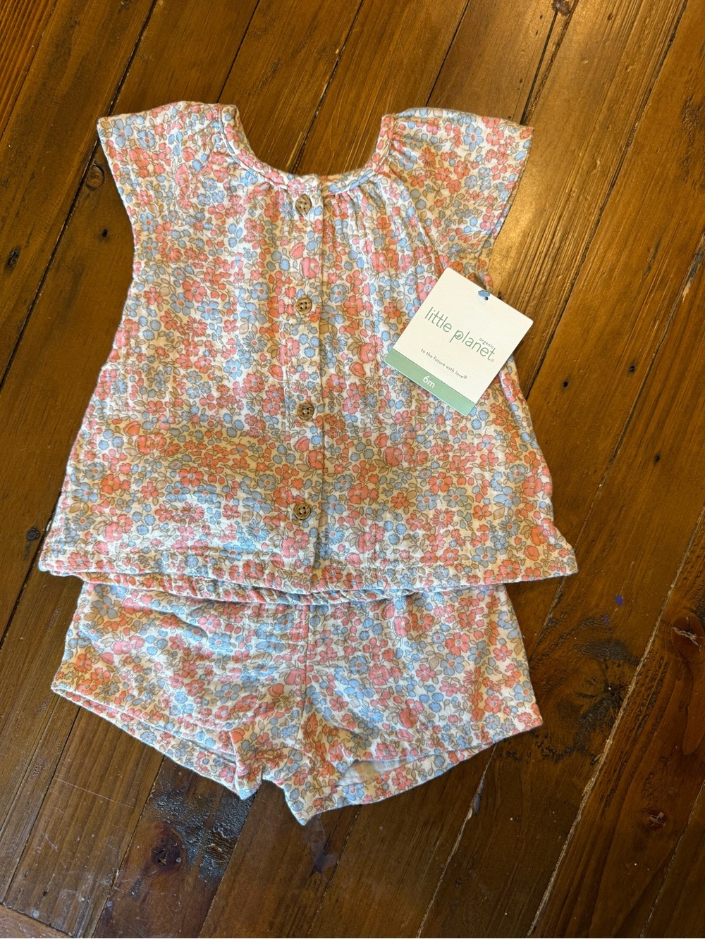 Little Planet Pink Floral Set for Baby Girl